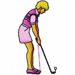 Golf Embroidery Design 10